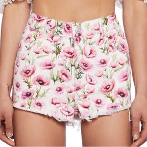 Sugar Thrillz Pink Floral Print Shorts